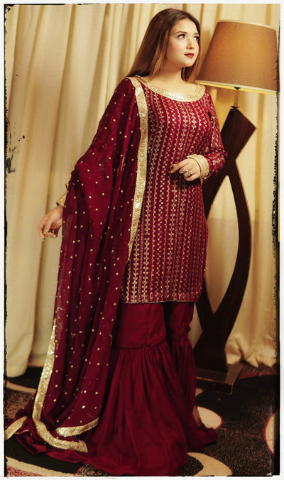 Maroon Gharara